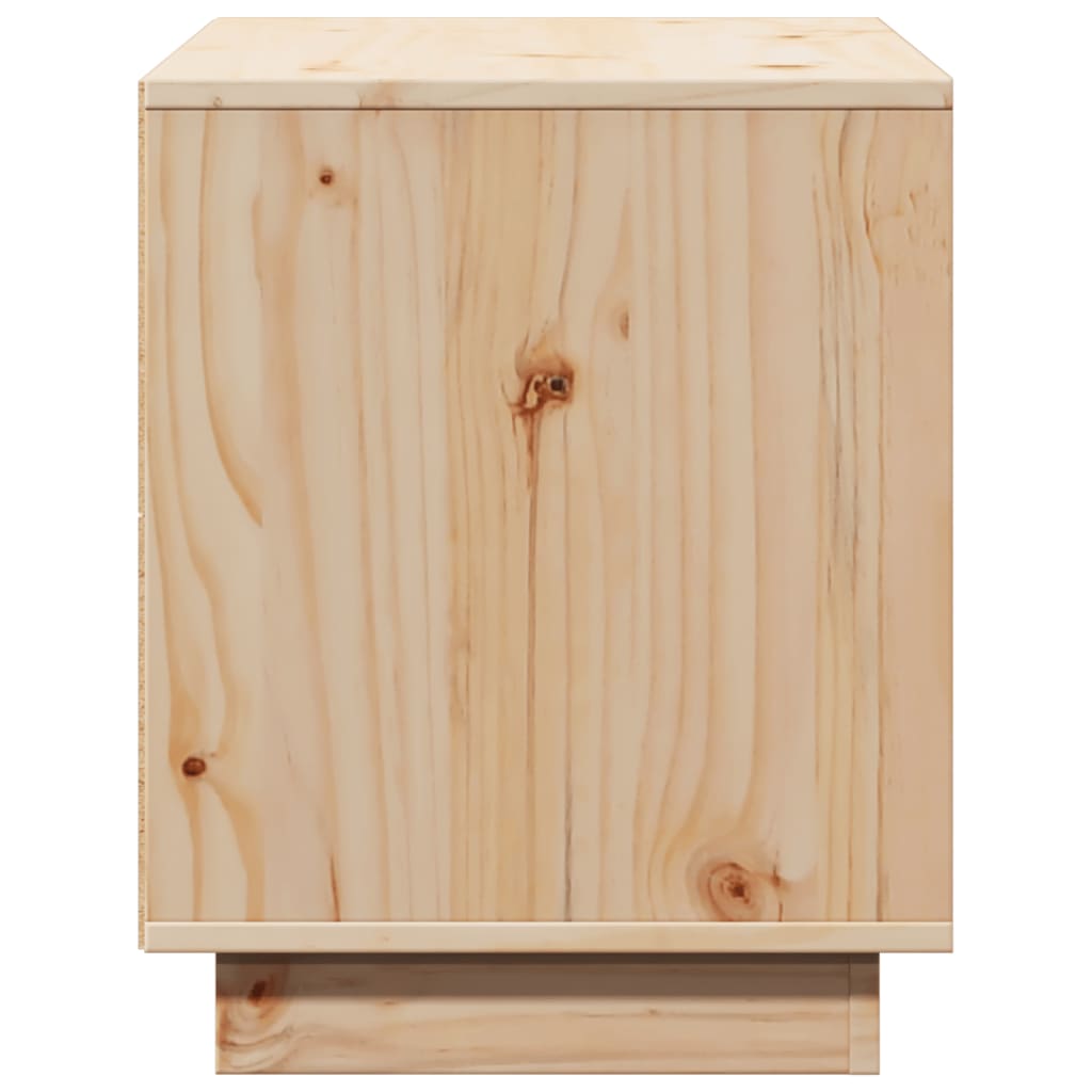 vidaXL Comodă TV, 74x35x44 cm, lemn masiv de pin