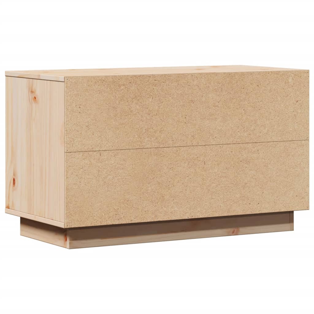 vidaXL Comodă TV, 74x35x44 cm, lemn masiv de pin