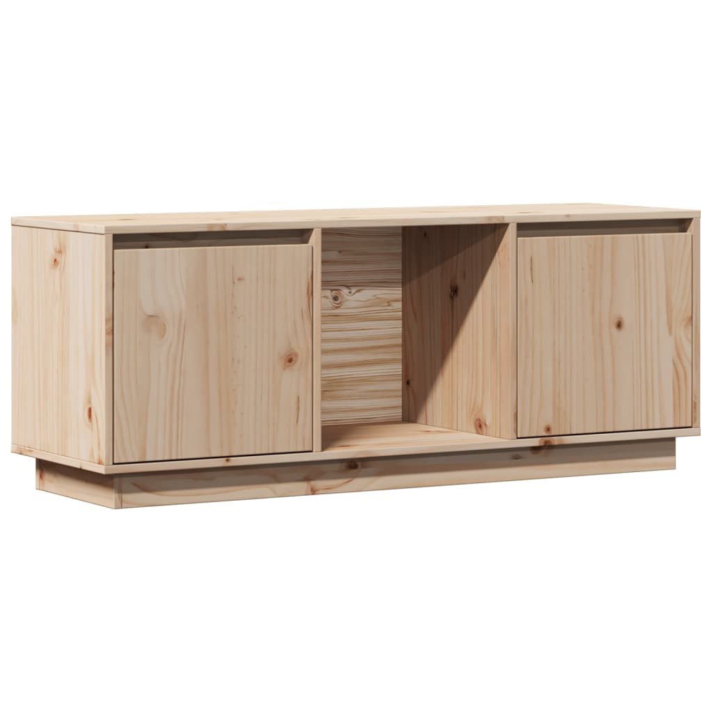 vidaXL Comodă TV, 110,5x35x44 cm, lemn masiv de pin