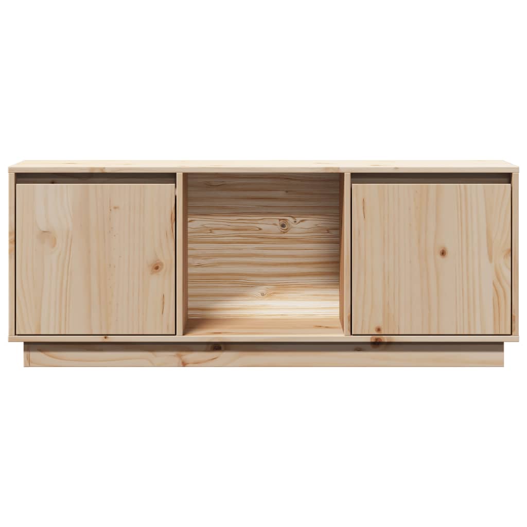 vidaXL Comodă TV, 110,5x35x44 cm, lemn masiv de pin