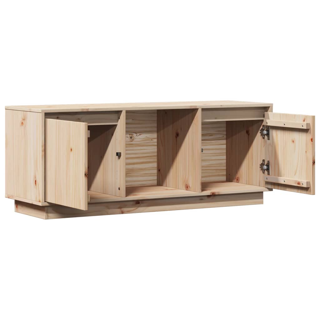 vidaXL Comodă TV, 110,5x35x44 cm, lemn masiv de pin