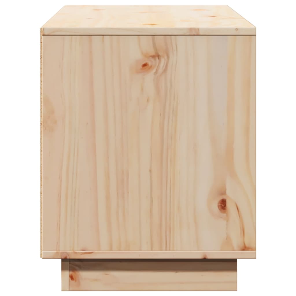 vidaXL Comodă TV, 110,5x35x44 cm, lemn masiv de pin