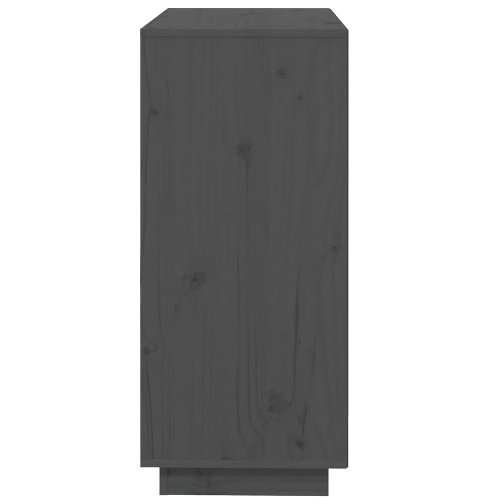 vidaXL Dulap, gri, 74x35x80 cm, lemn masiv de pin vidaXL Dulap, gri, 74x35x80 cm, lemn masiv de pin