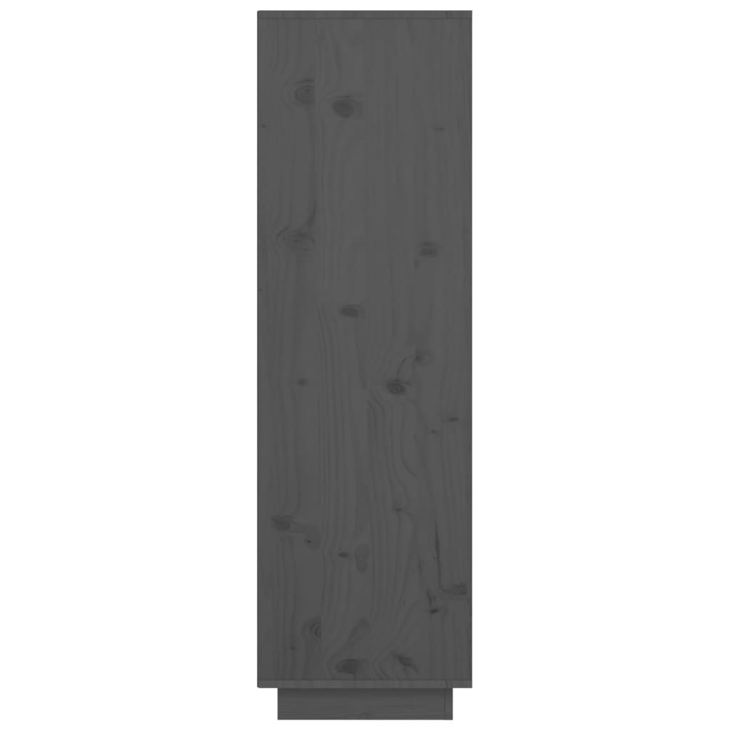 vidaXL Dulap înalt, gri, 38x35x117 cm, lemn masiv de pin