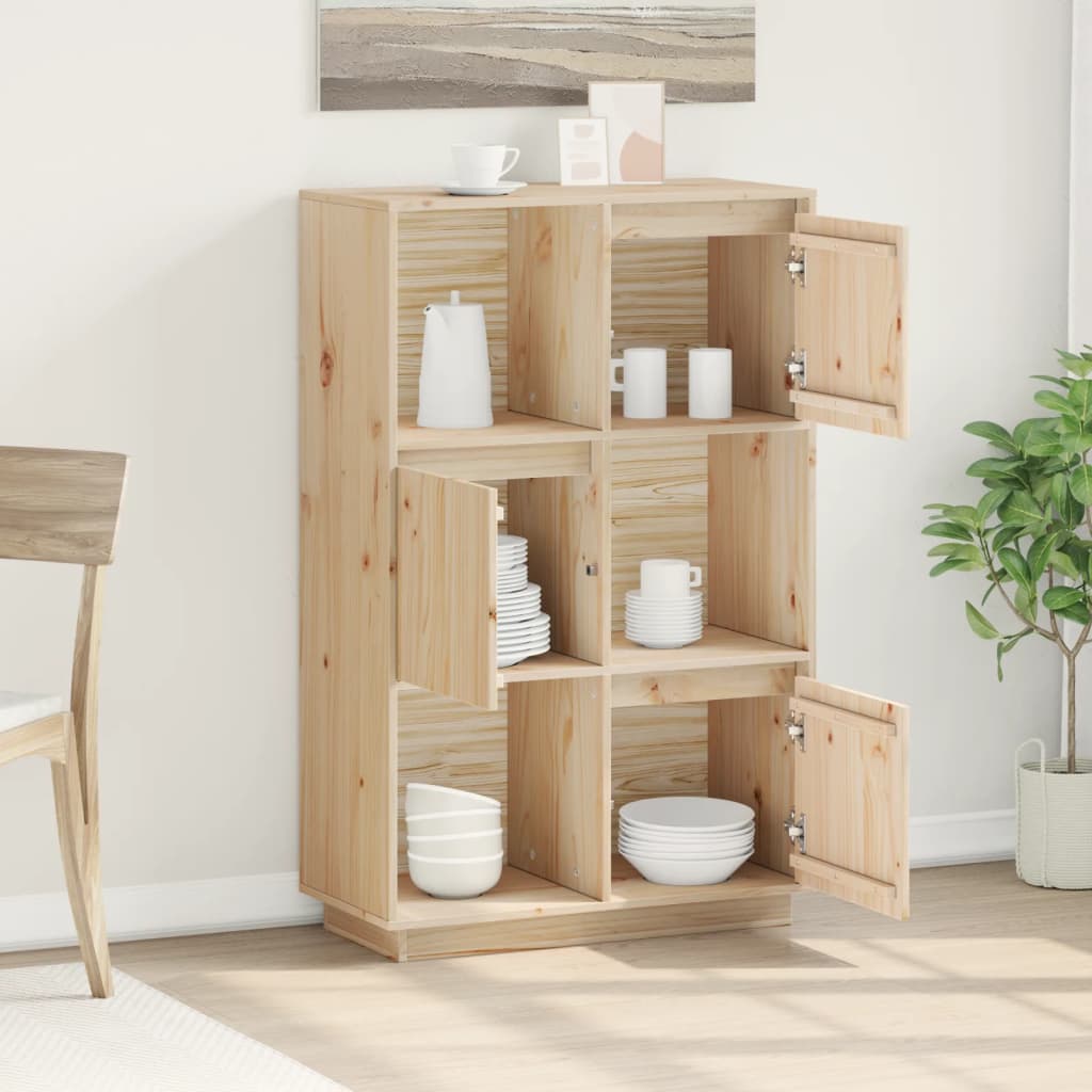 vidaXL Dulap înalt, 74x35x117 cm, lemn masiv de pin vidaXL Dulap înalt, 74x35x117 cm, lemn masiv de pin