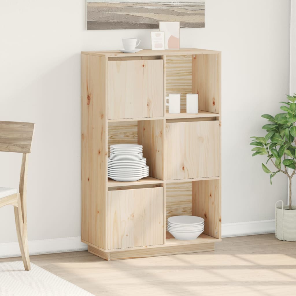 vidaXL Dulap înalt, 74x35x117 cm, lemn masiv de pin vidaXL Dulap înalt, 74x35x117 cm, lemn masiv de pin