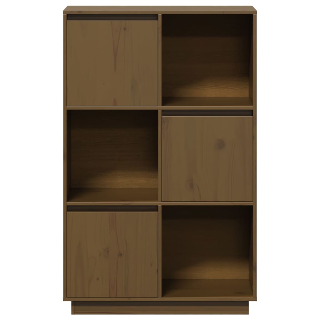 vidaXL Dulap înalt, maro miere, 74x35x117 cm, lemn masiv de pin