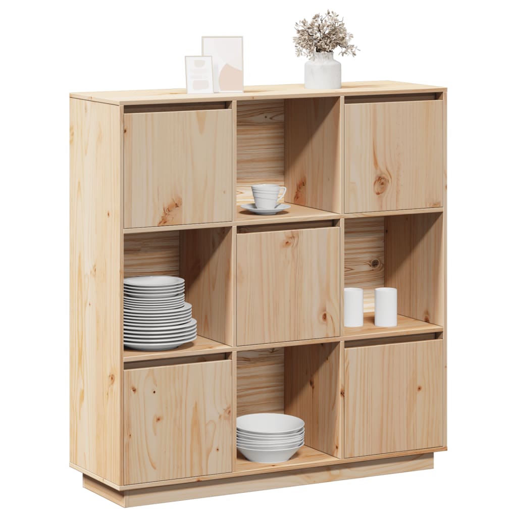 vidaXL Dulap înalt, 110,5x35x117 cm, lemn masiv de pin vidaXL Dulap înalt, 110,5x35x117 cm, lemn masiv de pin