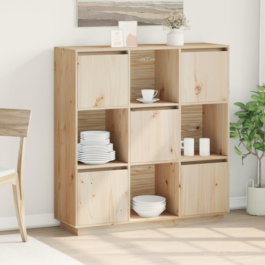 vidaXL Dulap înalt, 110,5x35x117 cm, lemn masiv de pin vidaXL Dulap înalt, 110,5x35x117 cm, lemn masiv de pin