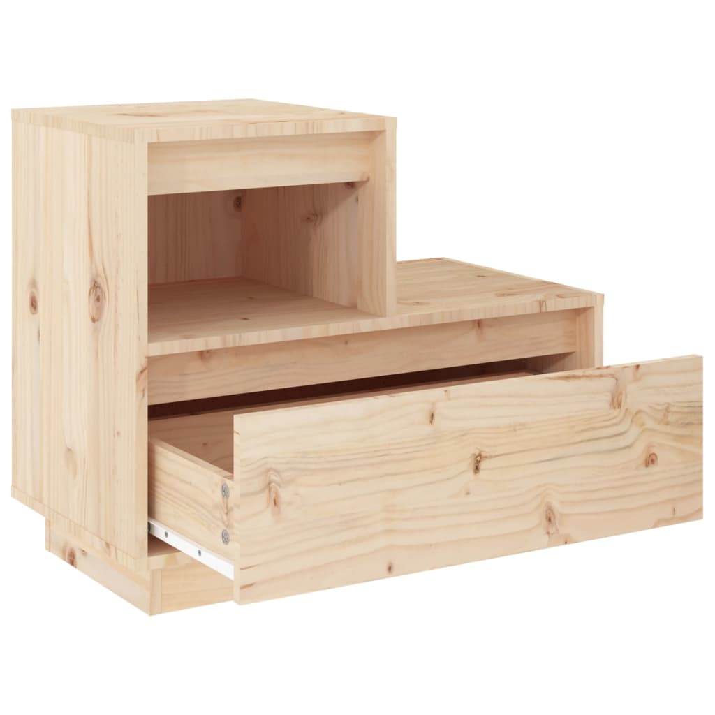 vidaXL Noptiere, 2 buc., 60x34x51 cm, lemn masiv de pin vidaXL Noptiere, 2 buc., 60x34x51 cm, lemn masiv de pin