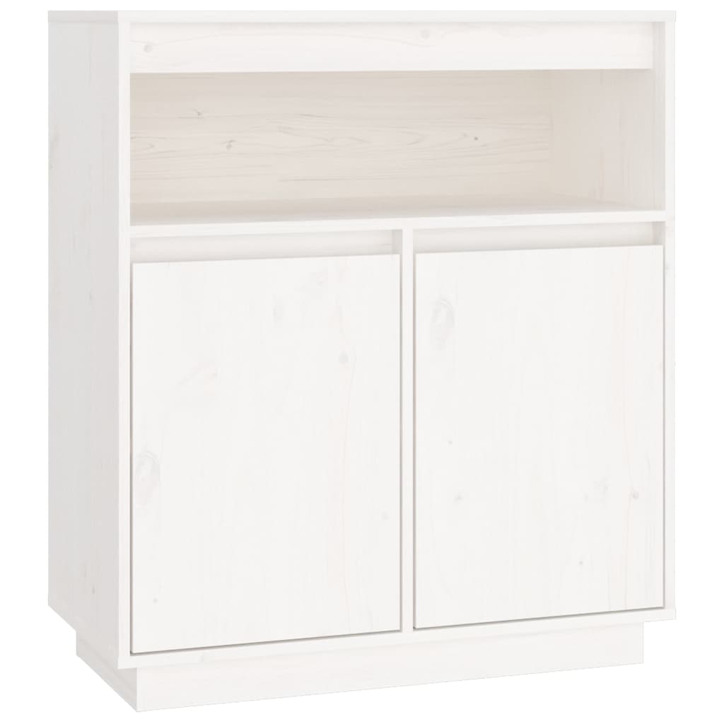 vidaXL Servantă, alb, 70x34x80 cm, lemn masiv de pin vidaXL Servantă, alb, 70x34x80 cm, lemn masiv de pin