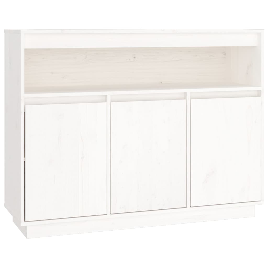 vidaXL Servantă, alb, 104,5x34x80 cm, lemn masiv de pin vidaXL Servantă, alb, 104,5x34x80 cm, lemn masiv de pin