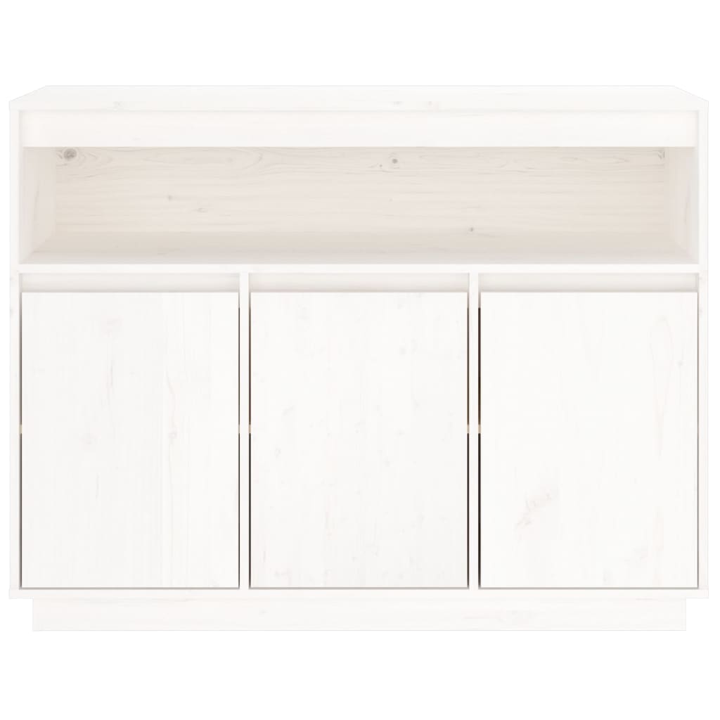 vidaXL Servantă, alb, 104,5x34x80 cm, lemn masiv de pin vidaXL Servantă, alb, 104,5x34x80 cm, lemn masiv de pin