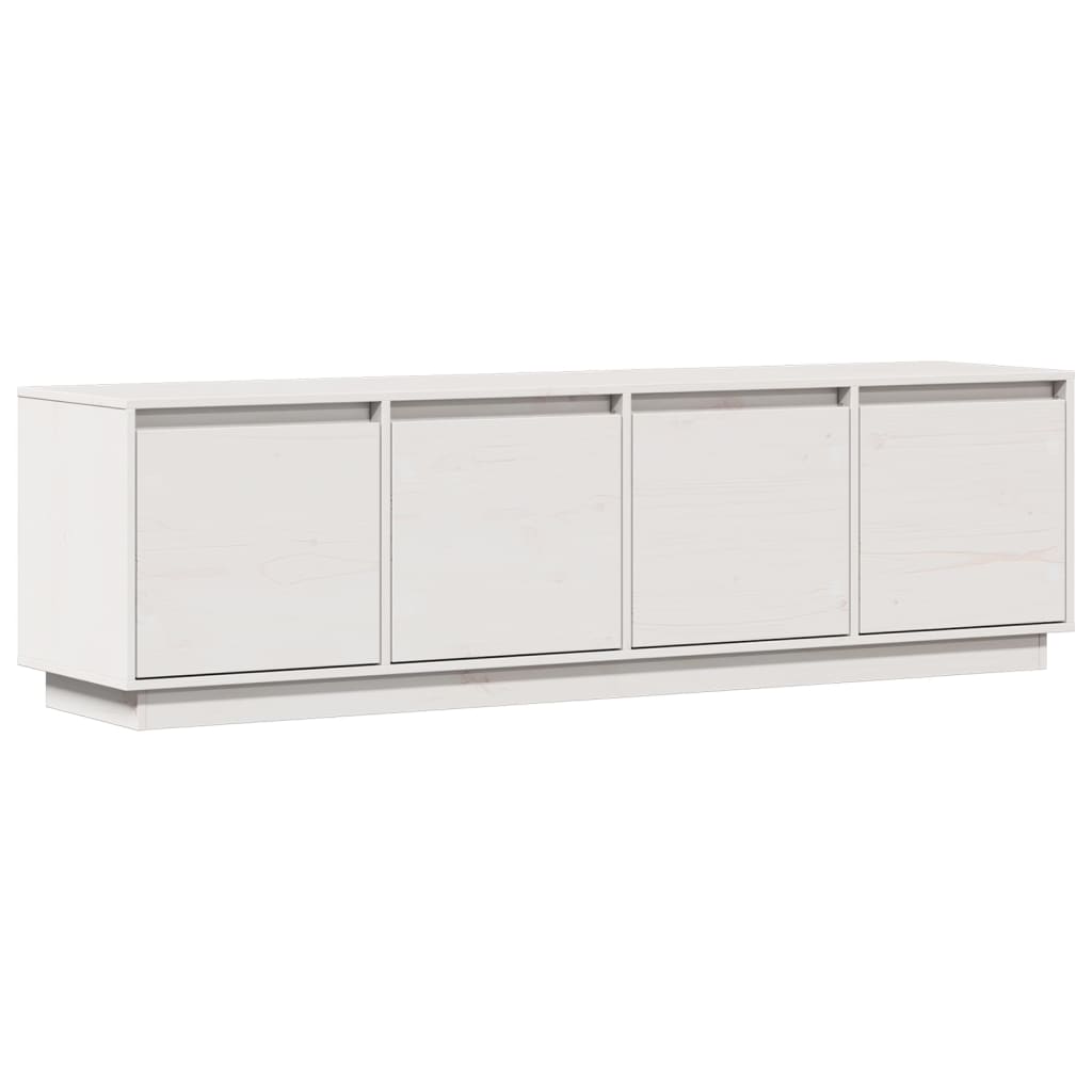 vidaXL Comodă TV, alb, 156x37x45 cm, lemn masiv de pin vidaXL Comodă TV, alb, 156x37x45 cm, lemn masiv de pin