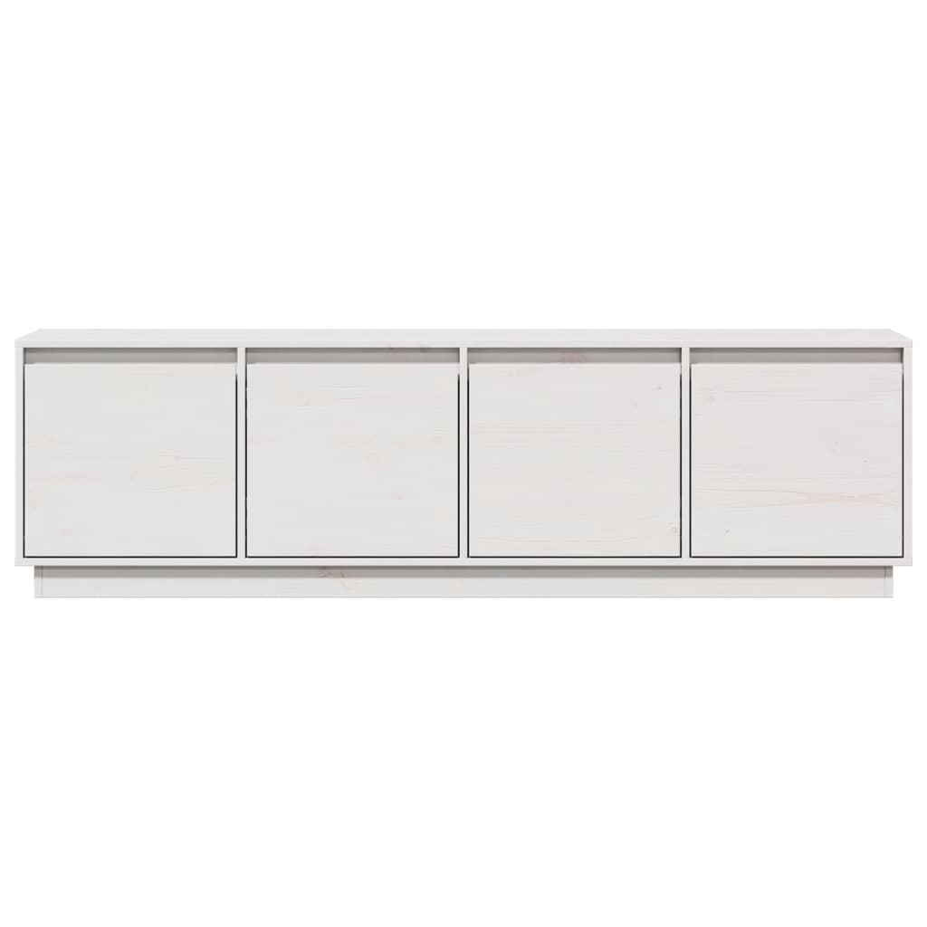 vidaXL Comodă TV, alb, 156x37x45 cm, lemn masiv de pin vidaXL Comodă TV, alb, 156x37x45 cm, lemn masiv de pin