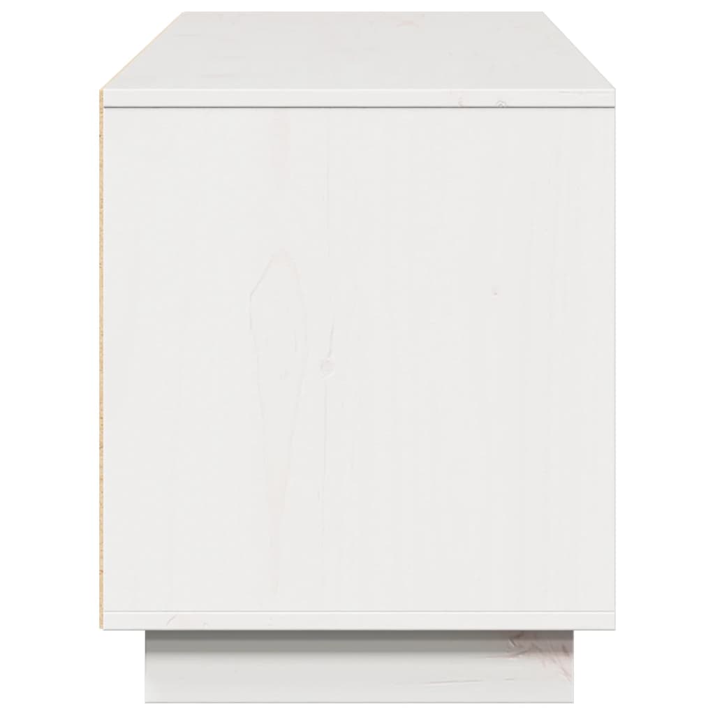 vidaXL Comodă TV, alb, 156x37x45 cm, lemn masiv de pin vidaXL Comodă TV, alb, 156x37x45 cm, lemn masiv de pin
