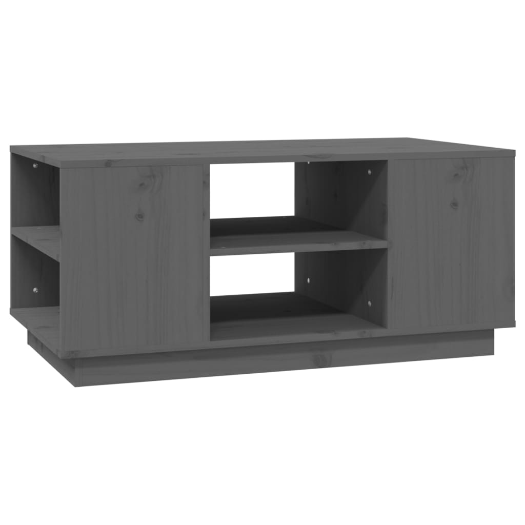 vidaXL Măsuță de cafea, gri, 90x49x40,5 cm, lemn masiv de pin vidaXL Măsuță de cafea, gri, 90x49x40,5 cm, lemn masiv de pin