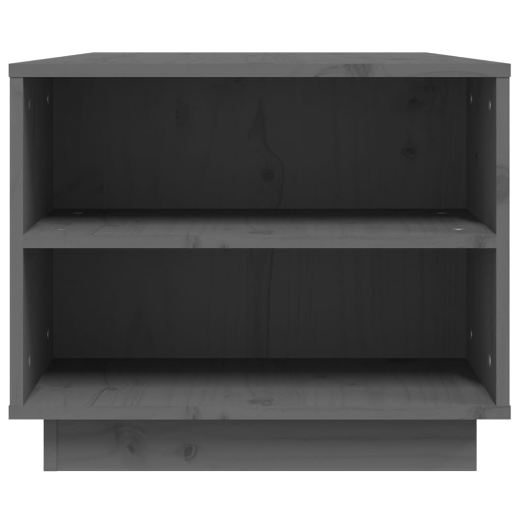vidaXL Măsuță de cafea, gri, 90x49x40,5 cm, lemn masiv de pin vidaXL Măsuță de cafea, gri, 90x49x40,5 cm, lemn masiv de pin