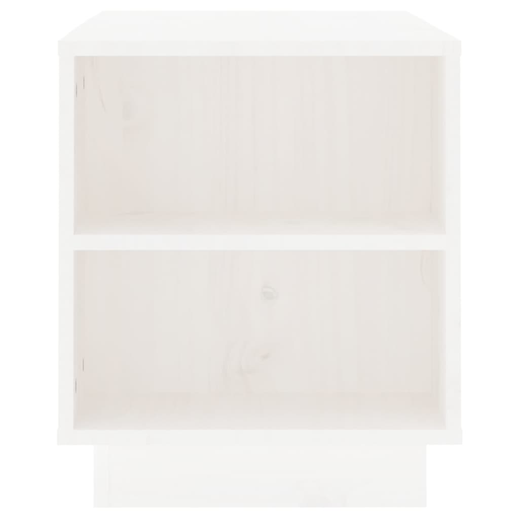 vidaXL Comodă TV, alb, 110x35x40,5 cm, lemn masiv de pin vidaXL Comodă TV, alb, 110x35x40,5 cm, lemn masiv de pin