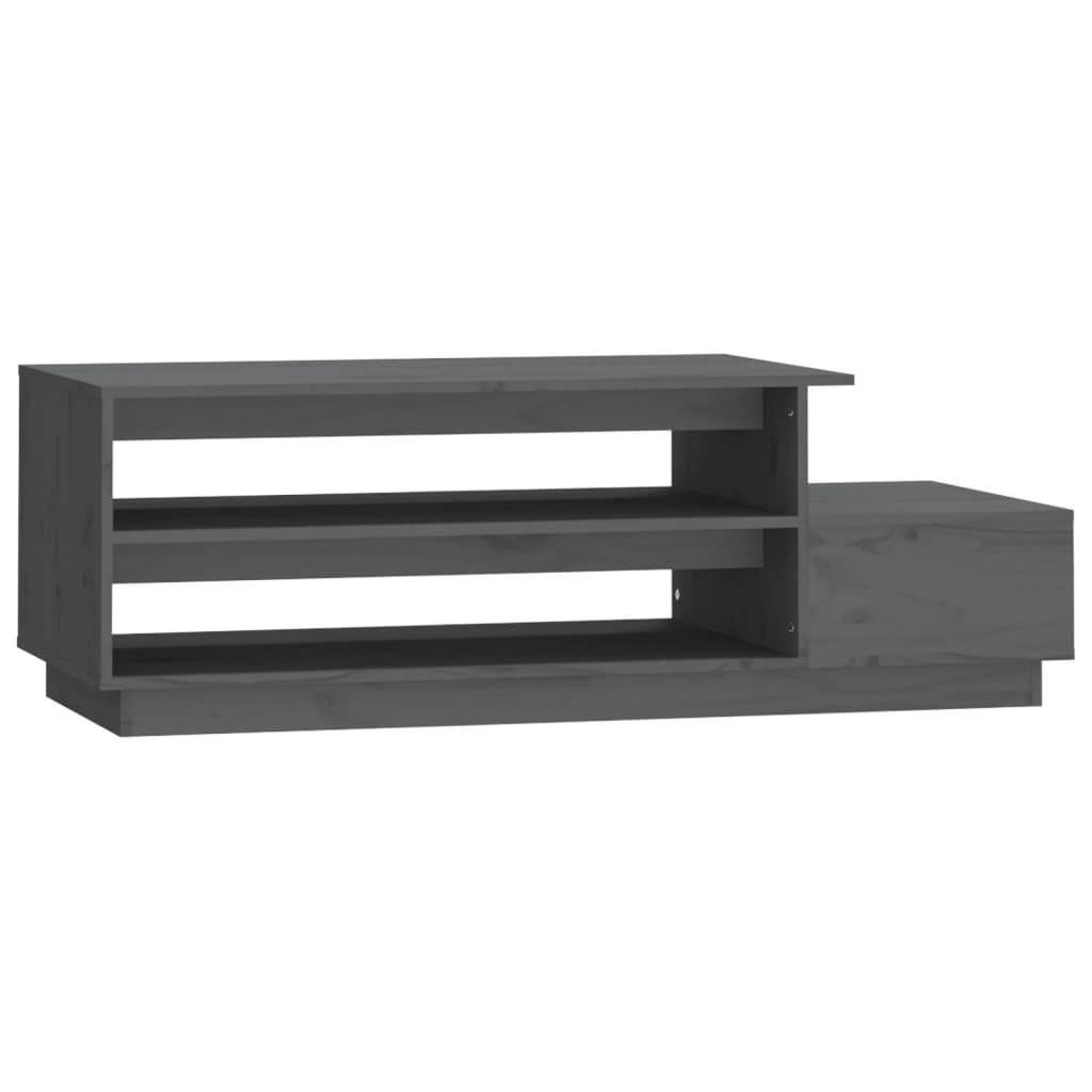 vidaXL Măsuță de cafea, gri, 120x50x40,5 cm, lemn masiv de pin vidaXL Măsuță de cafea, gri, 120x50x40,5 cm, lemn masiv de pin