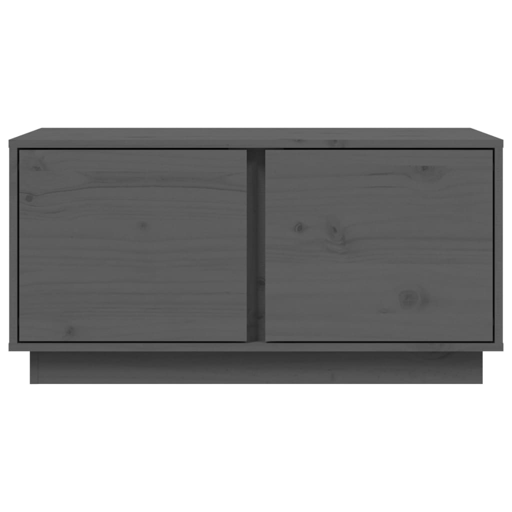 vidaXL Măsuță de cafea, gri, 80x50x40 cm, lemn masiv de pin vidaXL Măsuță de cafea, gri, 80x50x40 cm, lemn masiv de pin