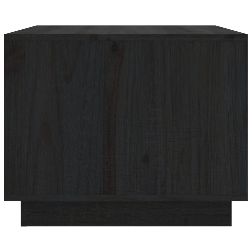 vidaXL Măsuță de cafea, negru, 80x50x40 cm, lemn masiv de pin vidaXL Măsuță de cafea, negru, 80x50x40 cm, lemn masiv de pin