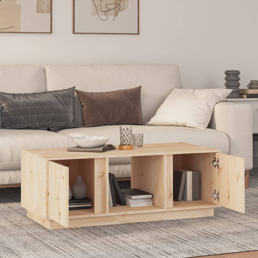 vidaXL Măsuță de cafea, 110x50x40 cm, lemn masiv de pin vidaXL Măsuță de cafea, 110x50x40 cm, lemn masiv de pin