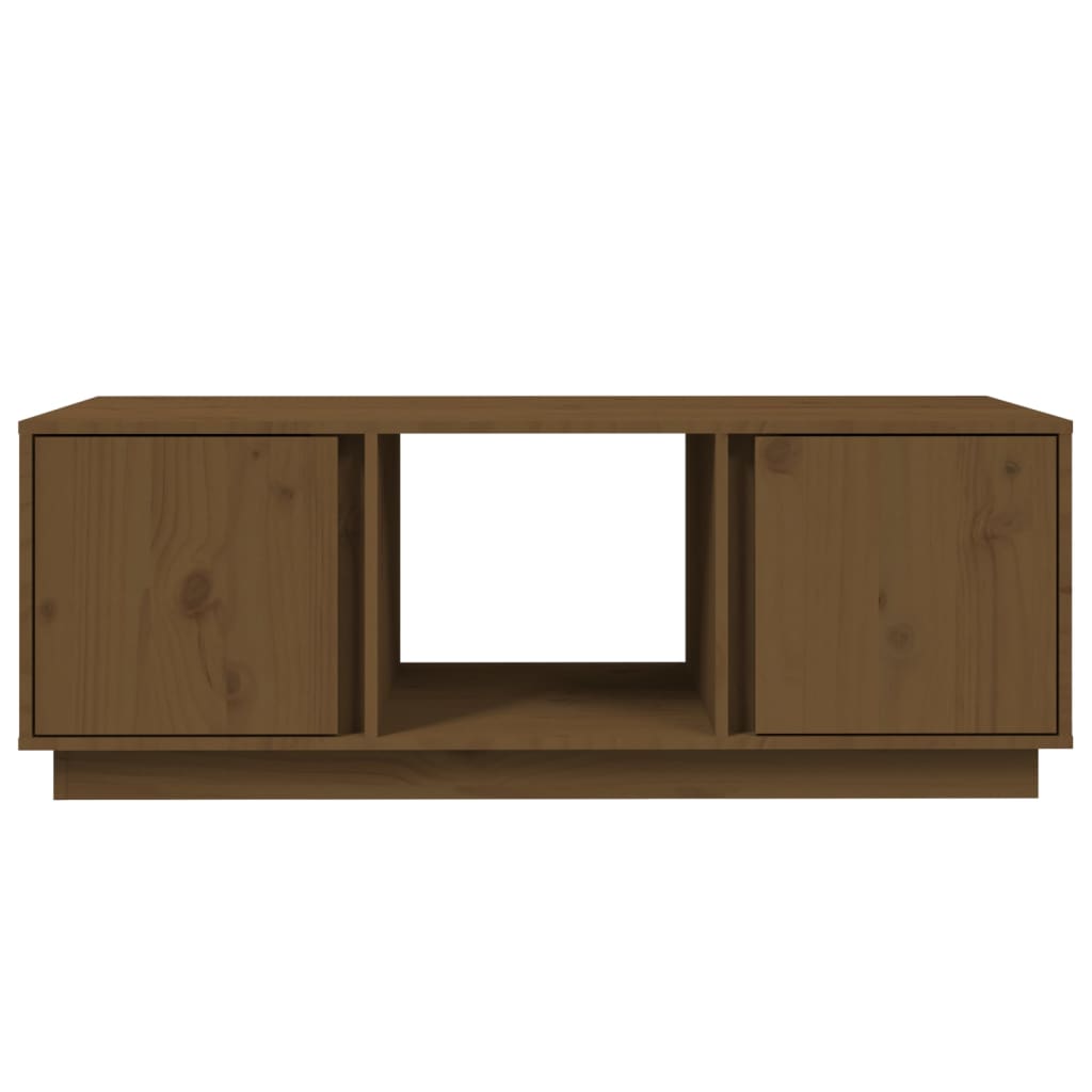 vidaXL Măsuță de cafea, maro miere, 110x50x40 cm, lemn masiv de pin vidaXL Măsuță de cafea, maro miere, 110x50x40 cm, lemn masiv de pin