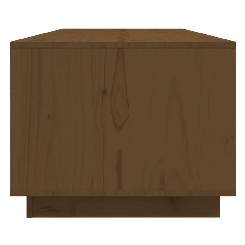 vidaXL Măsuță de cafea, maro miere, 110x50x40 cm, lemn masiv de pin vidaXL Măsuță de cafea, maro miere, 110x50x40 cm, lemn masiv de pin