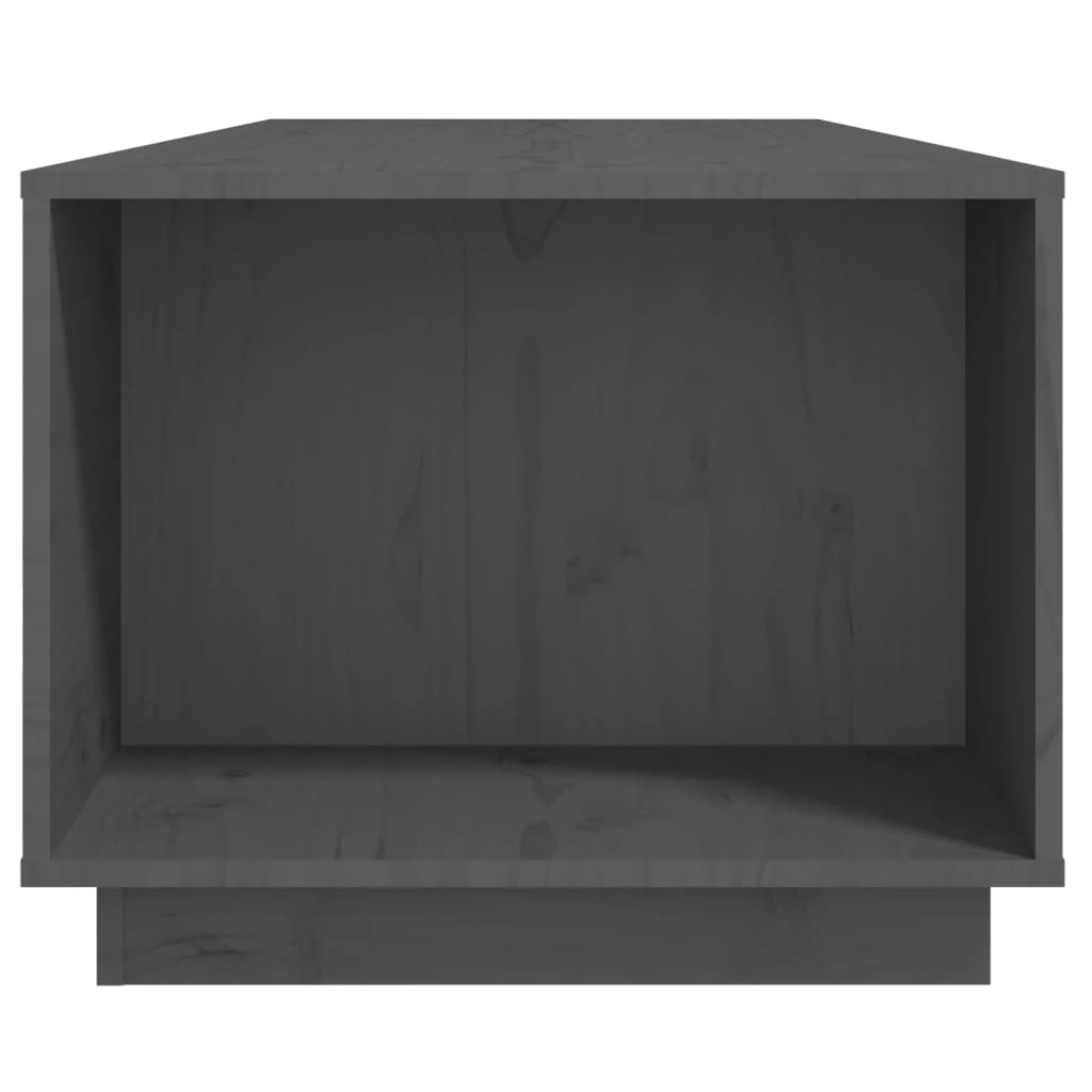 vidaXL Măsuță de cafea, gri, 110x50x40 cm, lemn masiv de pin