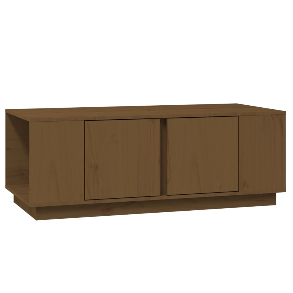 vidaXL Măsuță de cafea, maro miere, 110x50x40 cm, lemn masiv de pin vidaXL Măsuță de cafea, maro miere, 110x50x40 cm, lemn masiv de pin