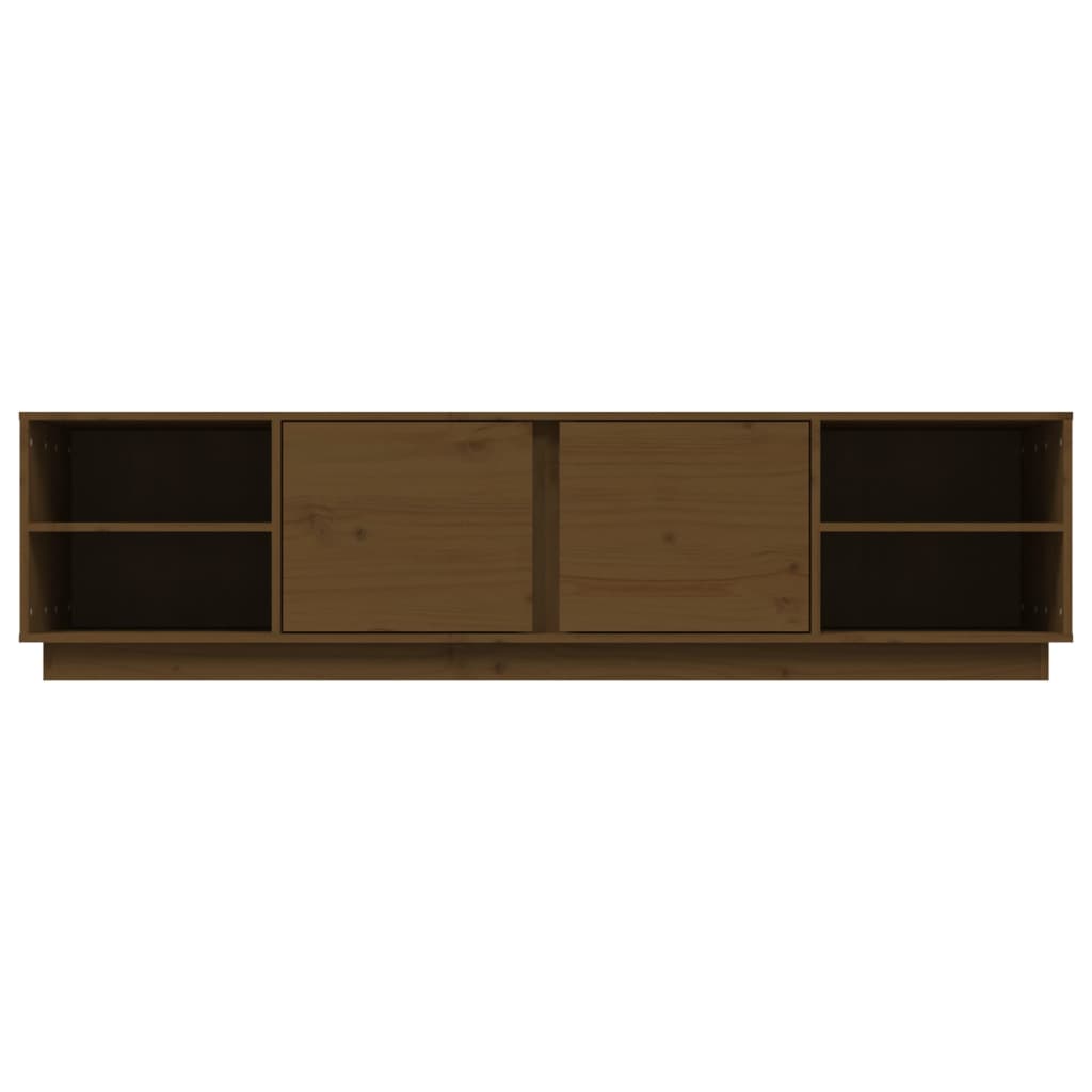vidaXL Comodă TV, maro miere, 156x40x40 cm, lemn masiv de pin vidaXL Comodă TV, maro miere, 156x40x40 cm, lemn masiv de pin