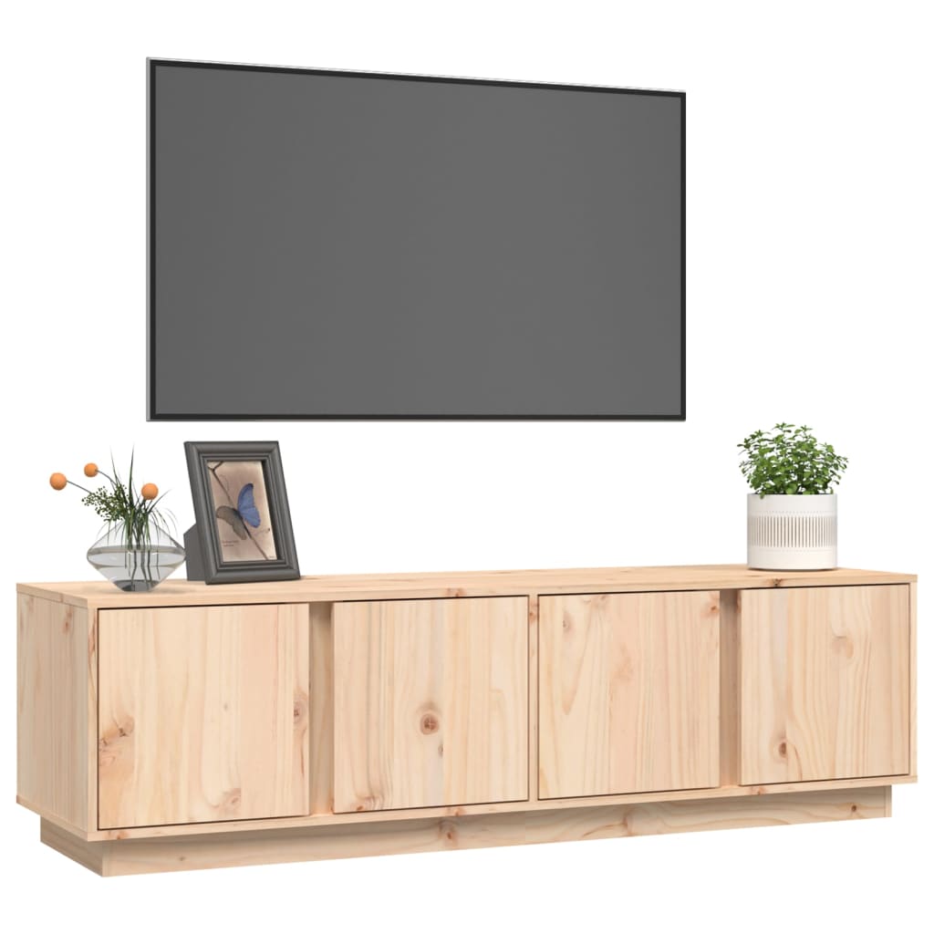 vidaXL Comodă TV, 140x40x40 cm, lemn masiv de pin