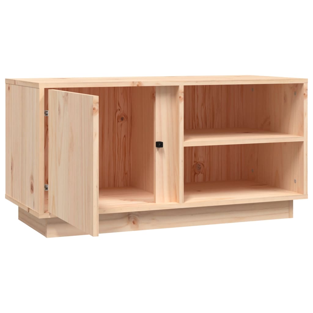 vidaXL Comodă TV, 80x35x40,5 cm, lemn masiv de pin