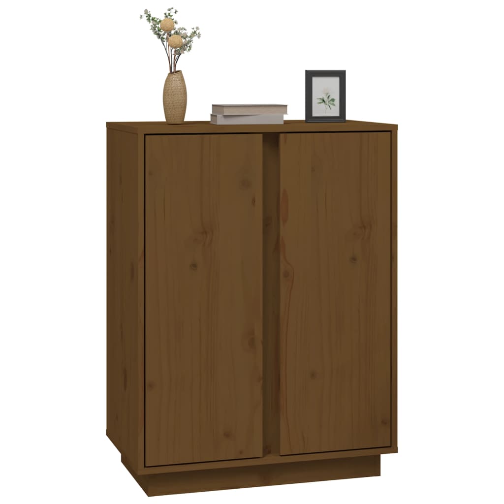 vidaXL Servantă, maro miere, 60x35x80 cm, lemn masiv de pin