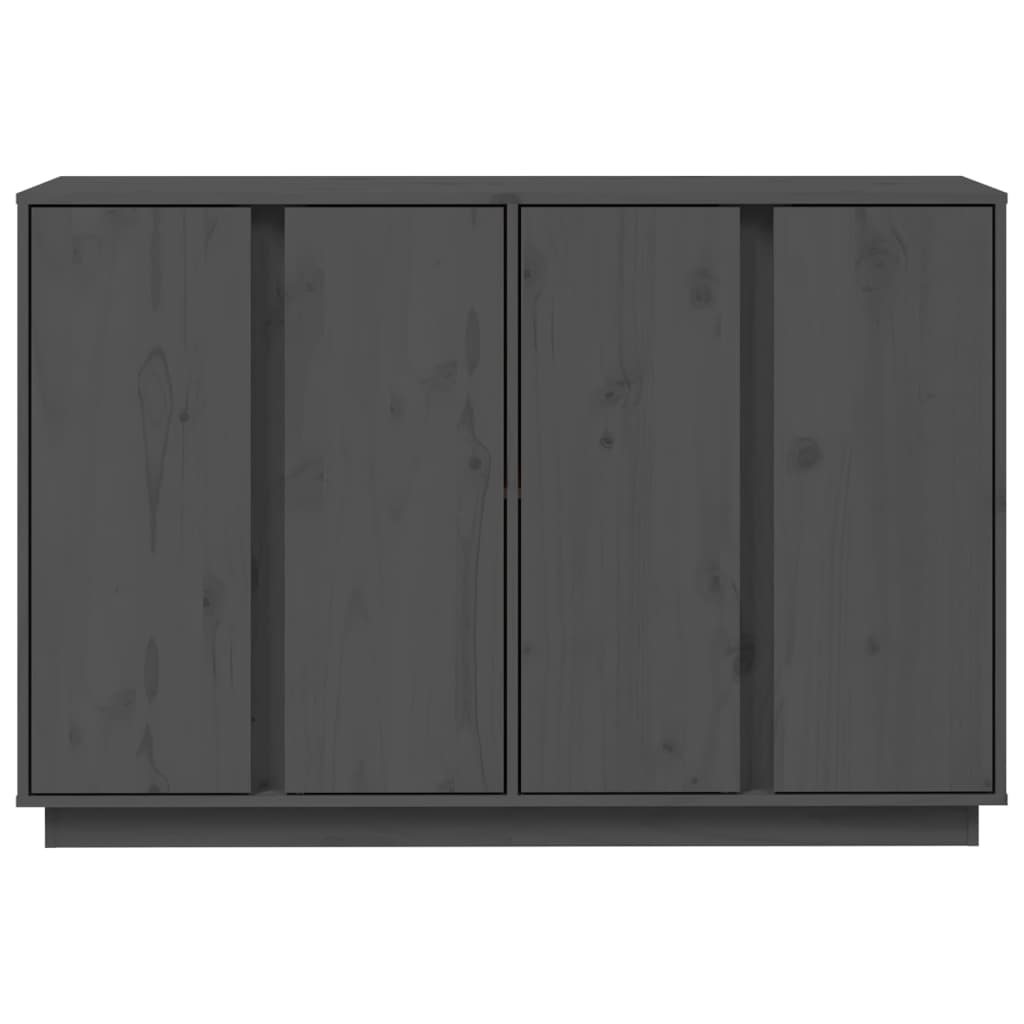 vidaXL Servantă, gri, 120x35x80 cm, lemn masiv de pin