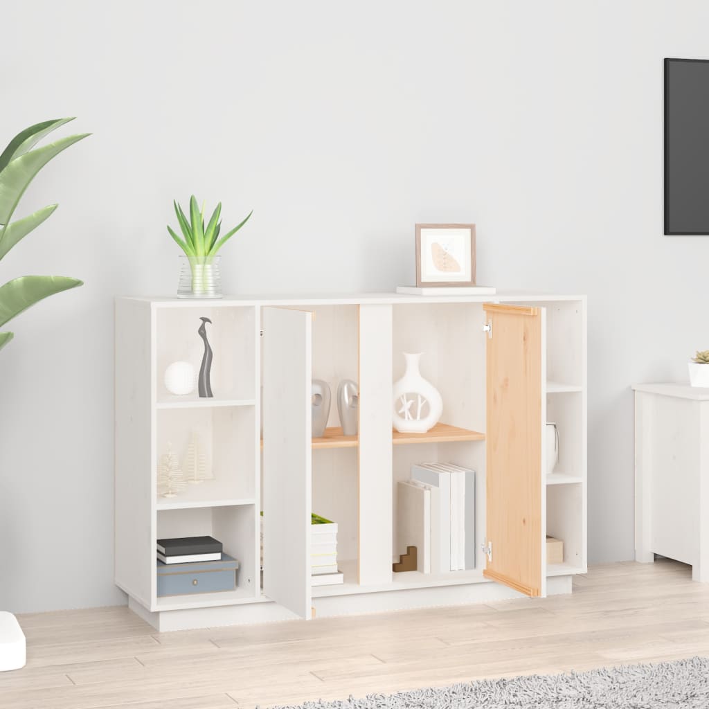 vidaXL Servantă, alb, 120x35x80 cm, lemn masiv de pin vidaXL Servantă, alb, 120x35x80 cm, lemn masiv de pin