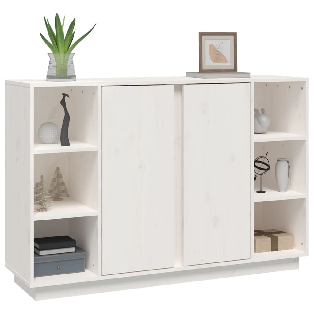 vidaXL Servantă, alb, 120x35x80 cm, lemn masiv de pin vidaXL Servantă, alb, 120x35x80 cm, lemn masiv de pin