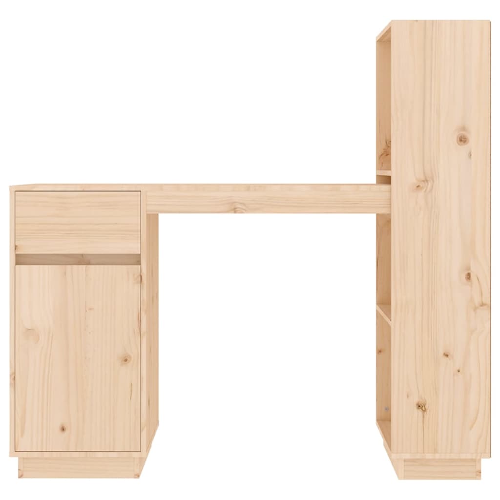 vidaXL Birou, 110x53x117 cm, lemn masiv de pin