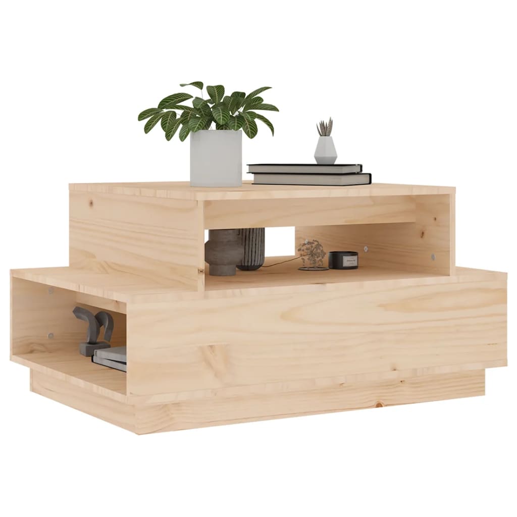 vidaXL Măsuță de cafea, 80x55x40,5 cm, lemn masiv de pin vidaXL Măsuță de cafea, 80x55x40,5 cm, lemn masiv de pin