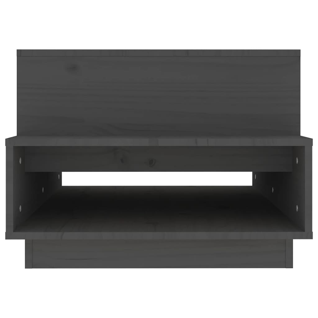 vidaXL Măsuță de cafea, gri, 80x55x40,5 cm, lemn masiv de pin vidaXL Măsuță de cafea, gri, 80x55x40,5 cm, lemn masiv de pin