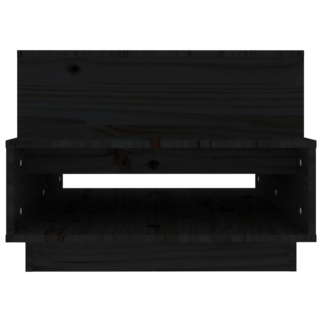 vidaXL Măsuță de cafea, negru, 80x55x40,5 cm, lemn masiv de pin vidaXL Măsuță de cafea, negru, 80x55x40,5 cm, lemn masiv de pin