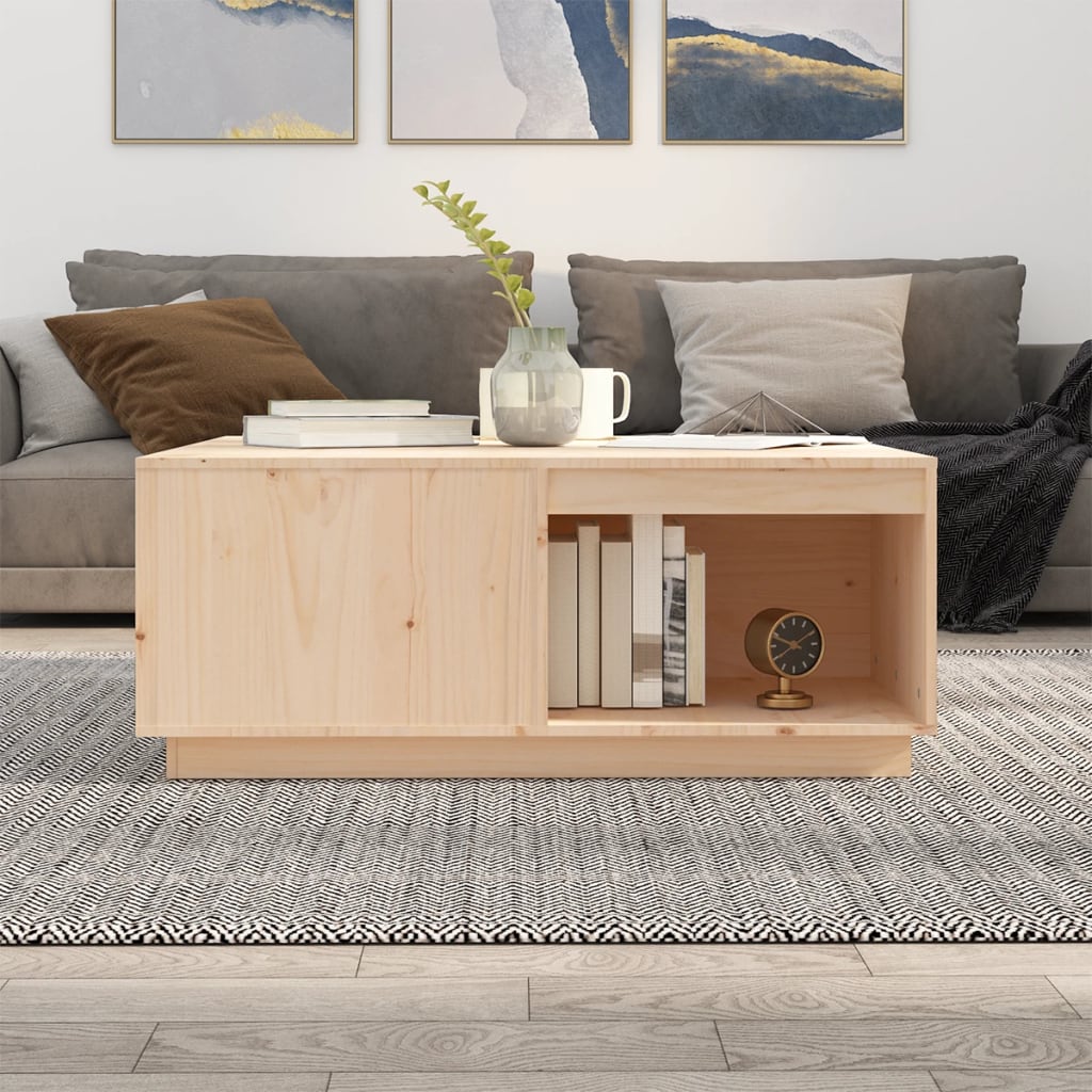 vidaXL Măsuță de cafea, 100x101x40,5 cm, lemn masiv de pin vidaXL Măsuță de cafea, 100x101x40,5 cm, lemn masiv de pin