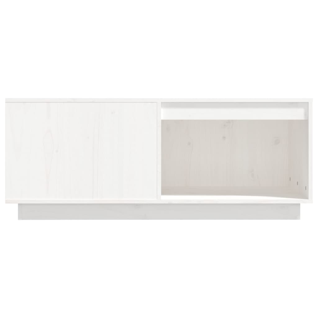 vidaXL Măsuță de cafea, alb, 100x101x40,5 cm, lemn masiv de pin