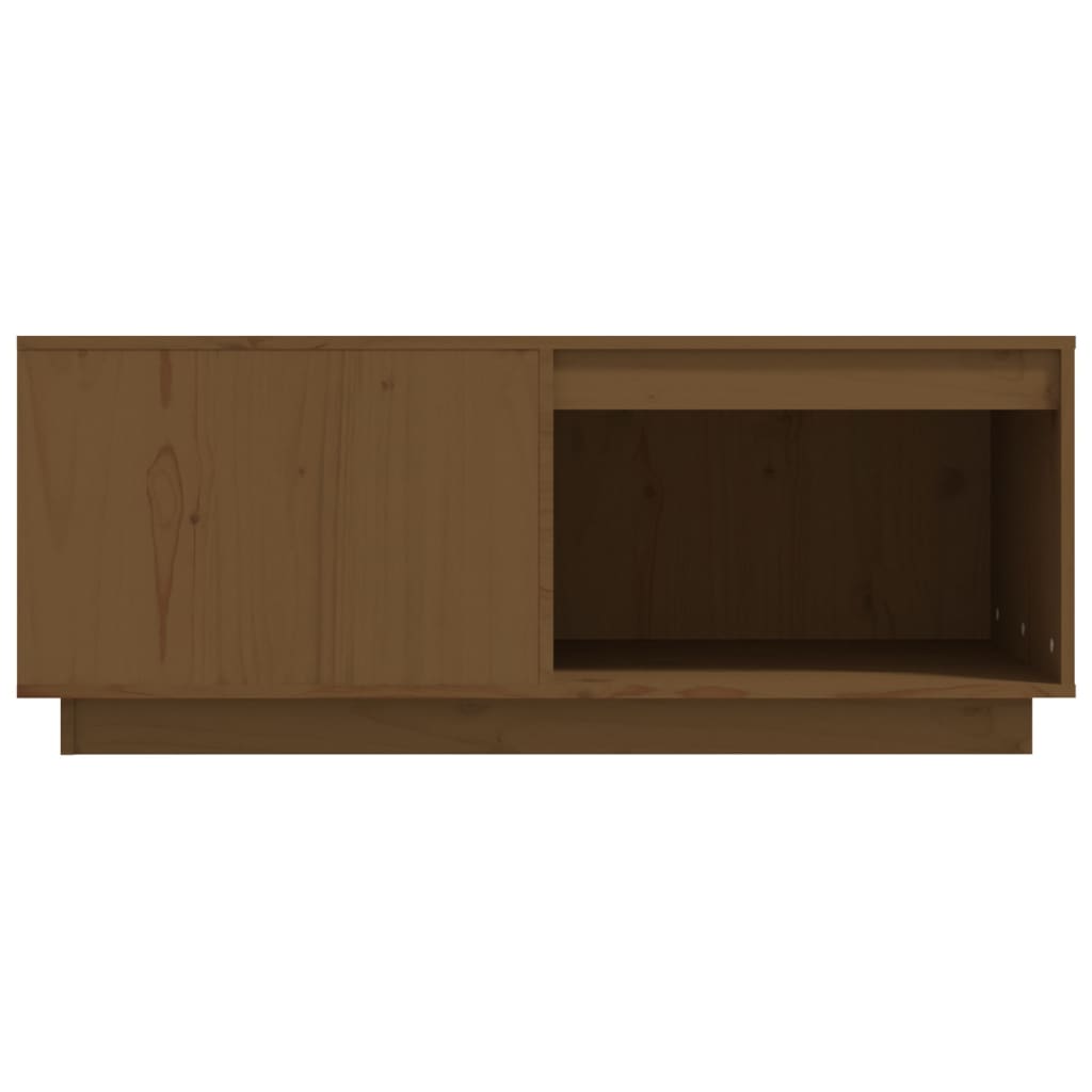 vidaXL Măsuță de cafea, maro miere, 100x101x40,5 cm, lemn masiv de pin vidaXL Măsuță de cafea, maro miere, 100x101x40,5 cm, lemn masiv de pin