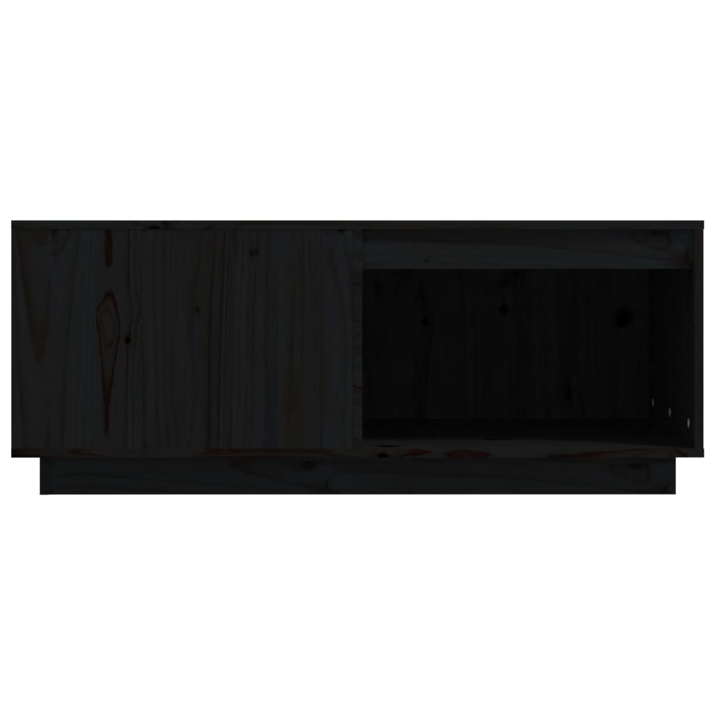 vidaXL Măsuță de cafea, negru, 100x101x40,5 cm, lemn masiv de pin vidaXL Măsuță de cafea, negru, 100x101x40,5 cm, lemn masiv de pin