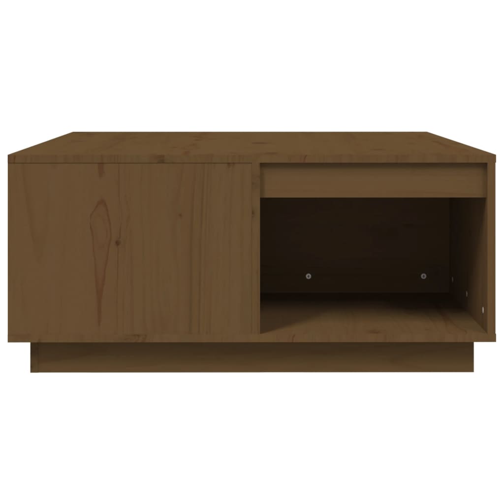 vidaXL Măsuță de cafea, maro miere, 80x81x36,5 cm, lemn masiv de pin