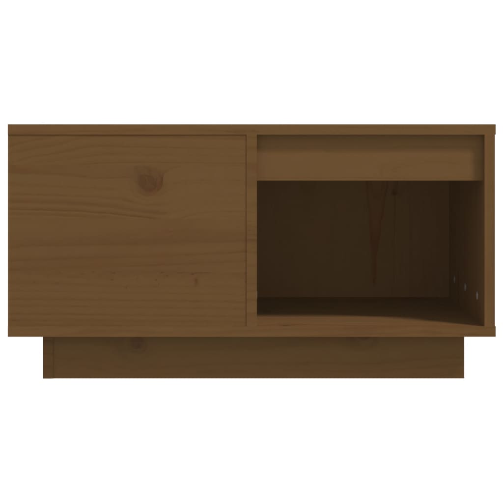 vidaXL Măsuță de cafea, maro miere, 60x61x32,5 cm, lemn masiv de pin vidaXL Măsuță de cafea, maro miere, 60x61x32,5 cm, lemn masiv de pin