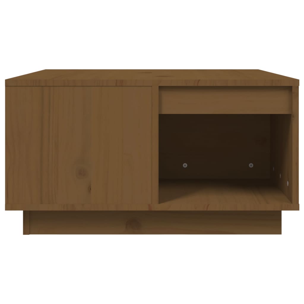 vidaXL Măsuță de cafea, maro miere, 60x61x32,5 cm, lemn masiv de pin vidaXL Măsuță de cafea, maro miere, 60x61x32,5 cm, lemn masiv de pin