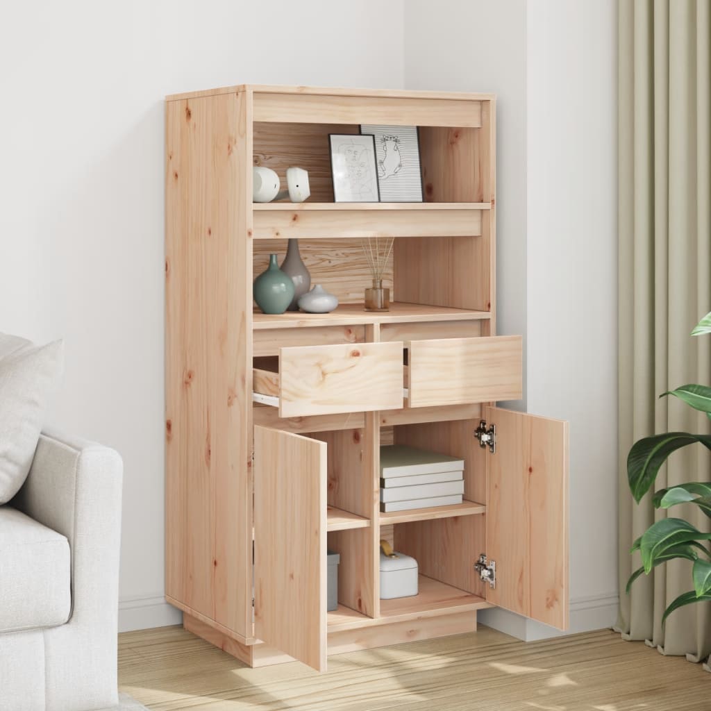 vidaXL Dulap înalt, 60x40x116,5 cm, lemn masiv de pin vidaXL Dulap înalt, 60x40x116,5 cm, lemn masiv de pin